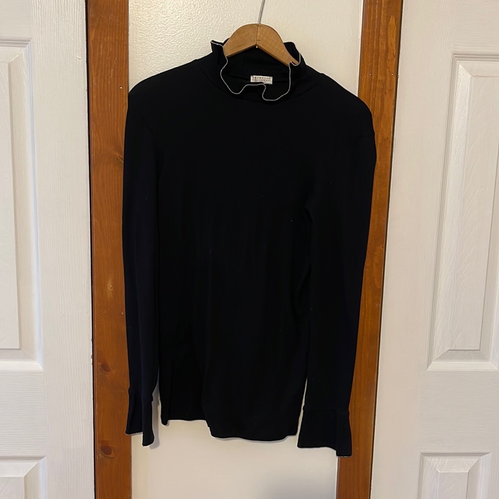 Brunello Cucinelli Studded Turtle Neck